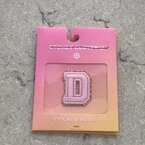 Stoney Clover Target Letter D sticker patch